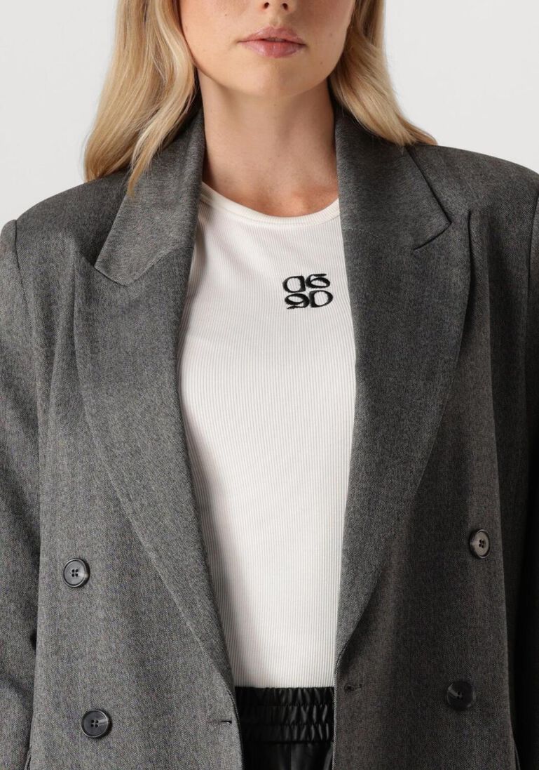 grijze dante6 blazer ceto herringbone blazer