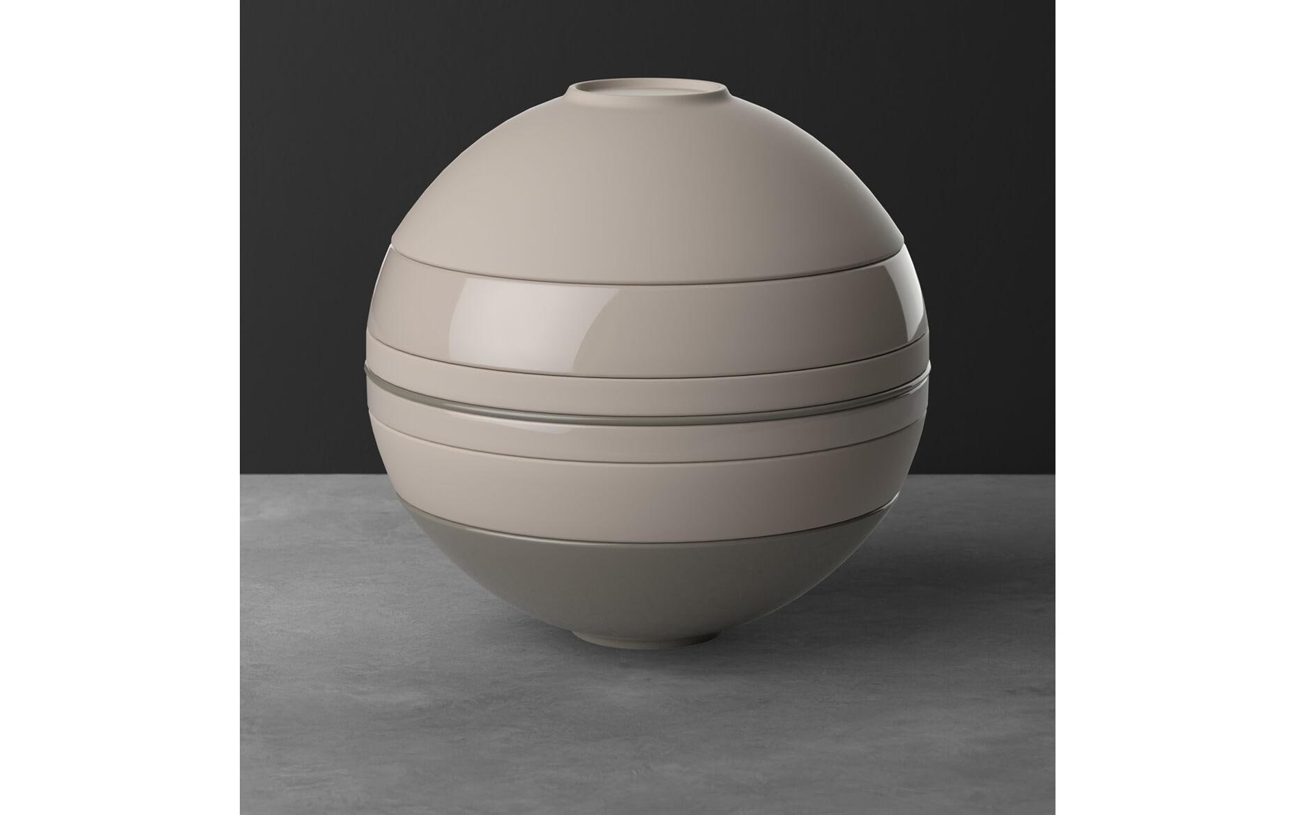 Speise-Service Iconic La Boule 7 Stück, Beige<br>Teller und Schalen Set