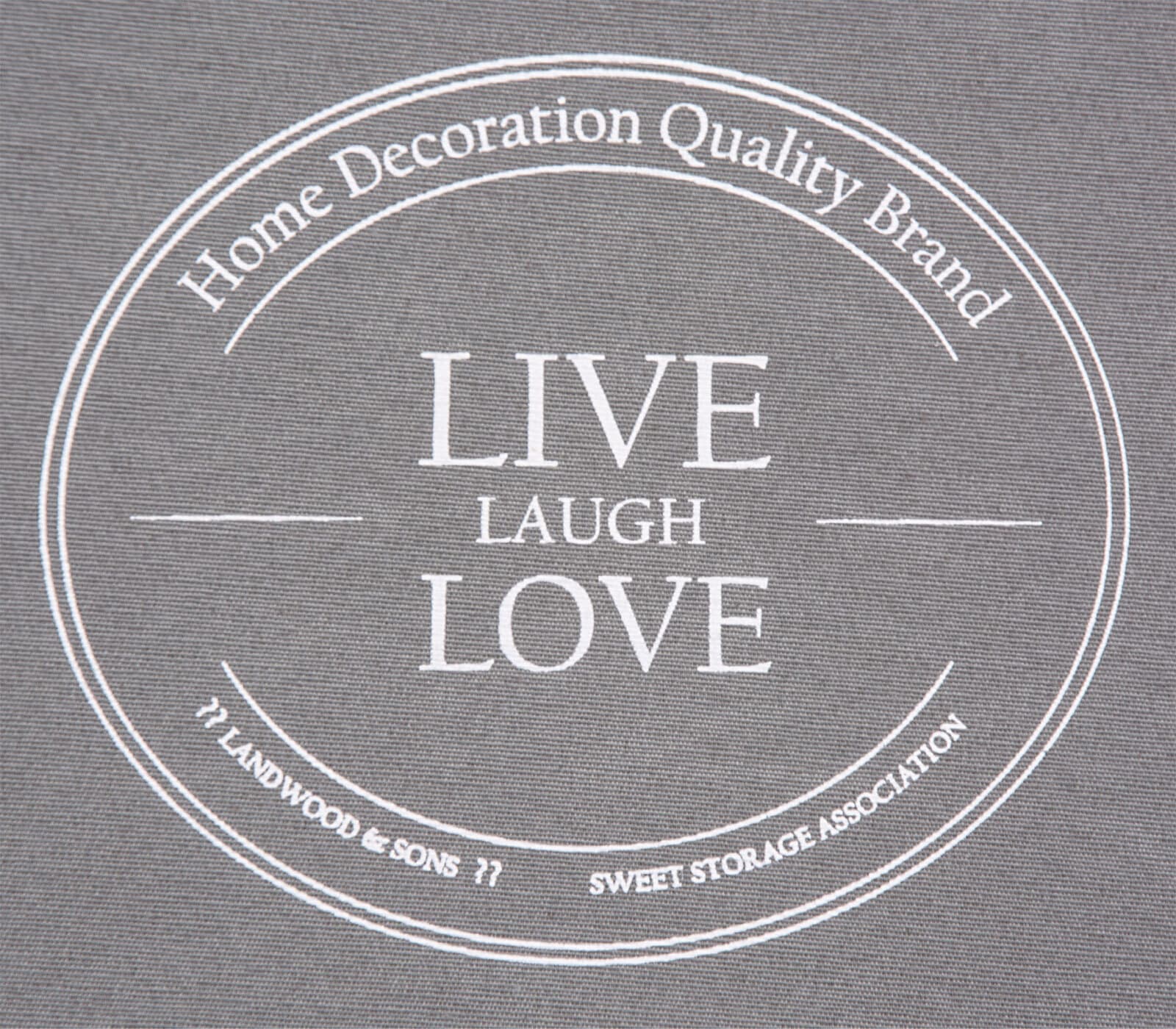 Faltbox LIVE LAUGH LOVE Anthrazit 32 x 32 x 32 cm