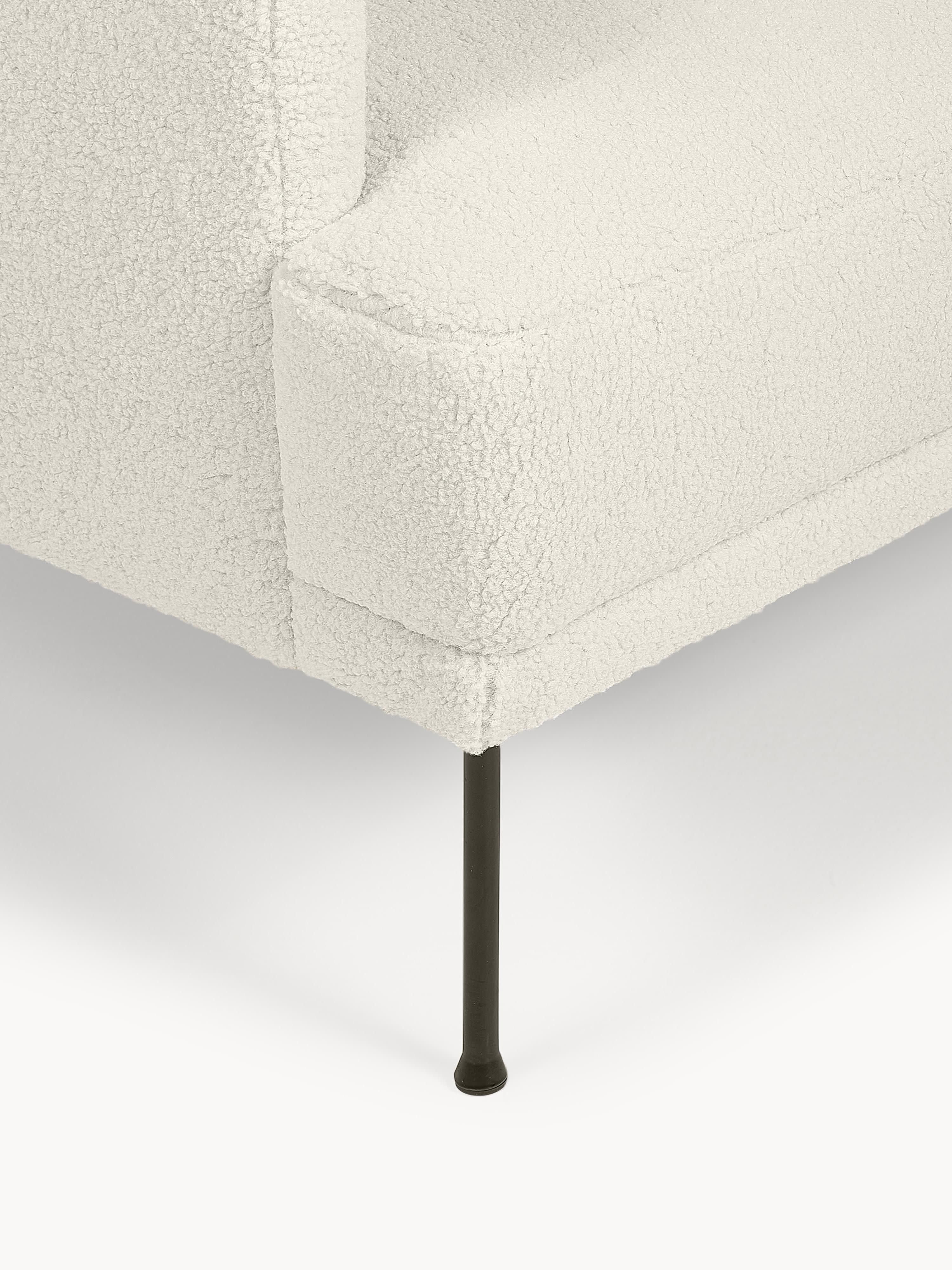 Kleine hoekbank Fluente van teddystof