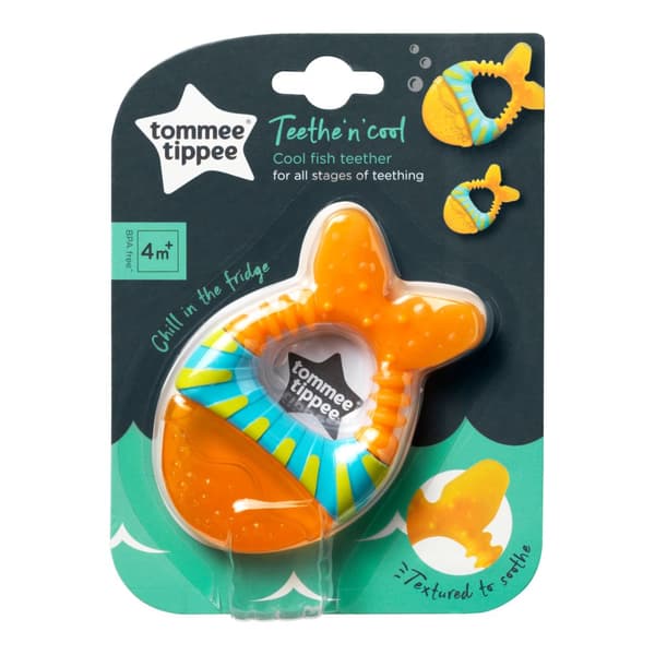 TOMMEE TIPPEE waterfilled teether Fish 4m+, 436472