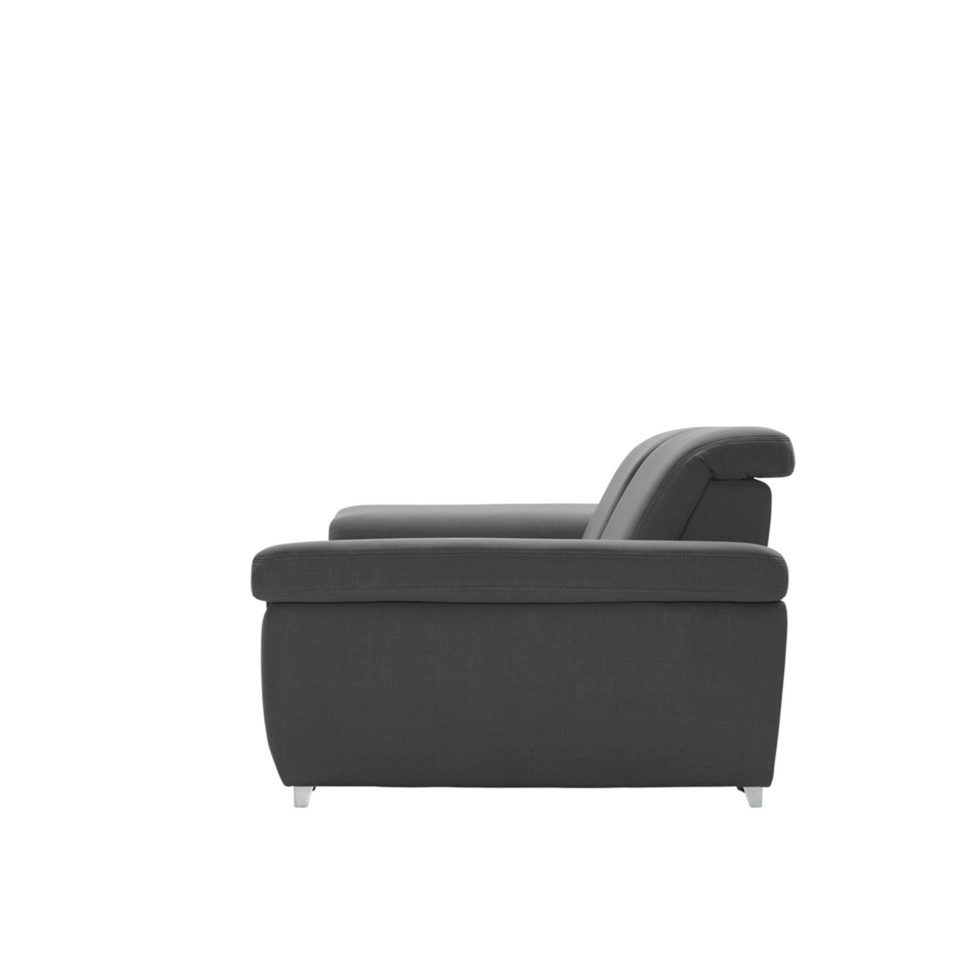 polsterpower 2,5-Sitzer Boxspringsofa - Miro grau - Basismodell