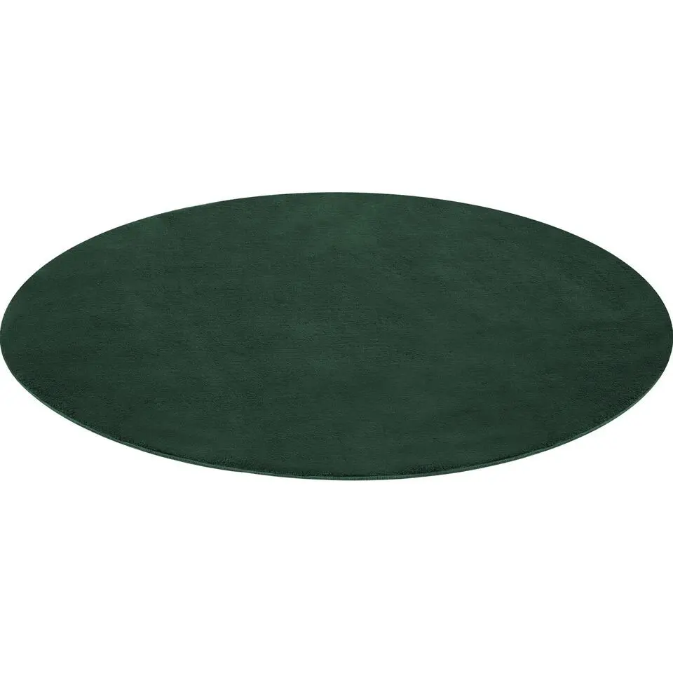 tectake® Kortpolig vloerkleed Soft Zone Ø 120 cm - Groen