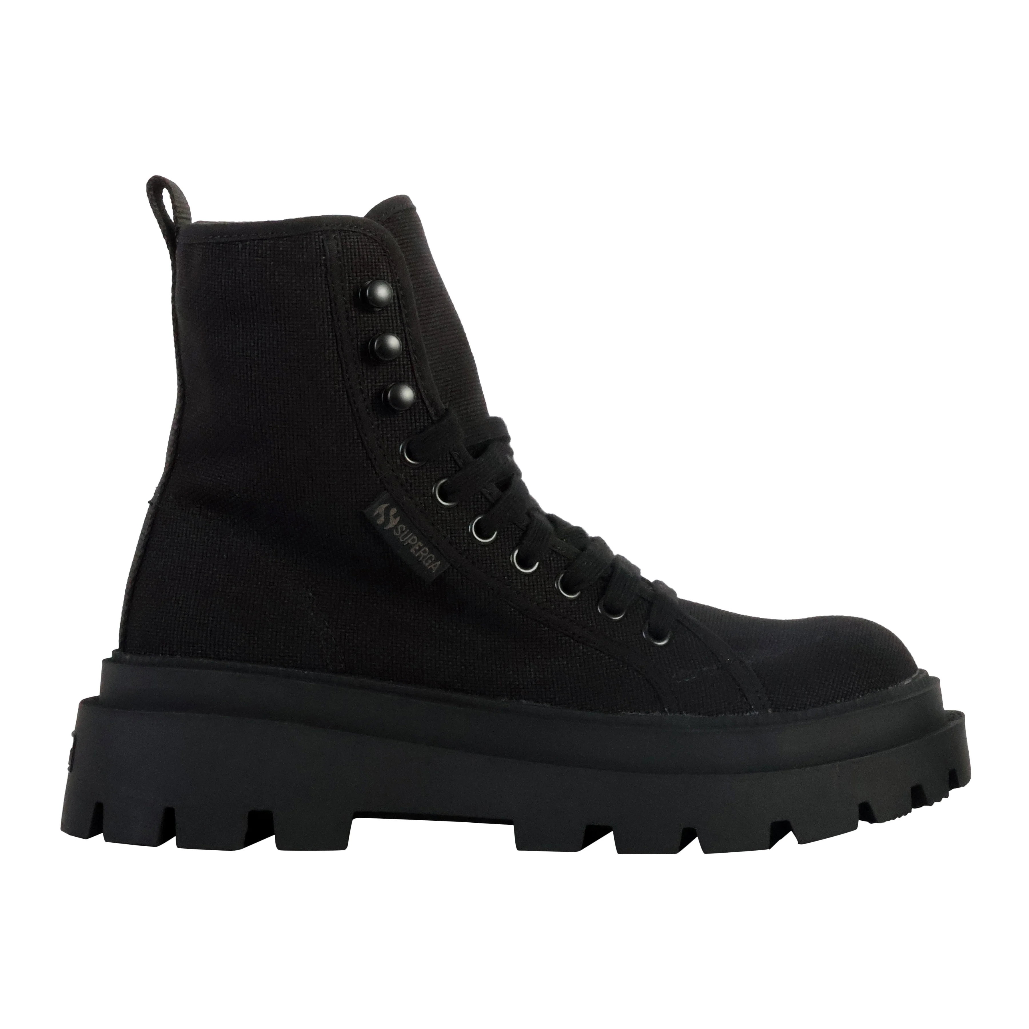 Bottine à lacets superga alpina apex high vegan | Noir