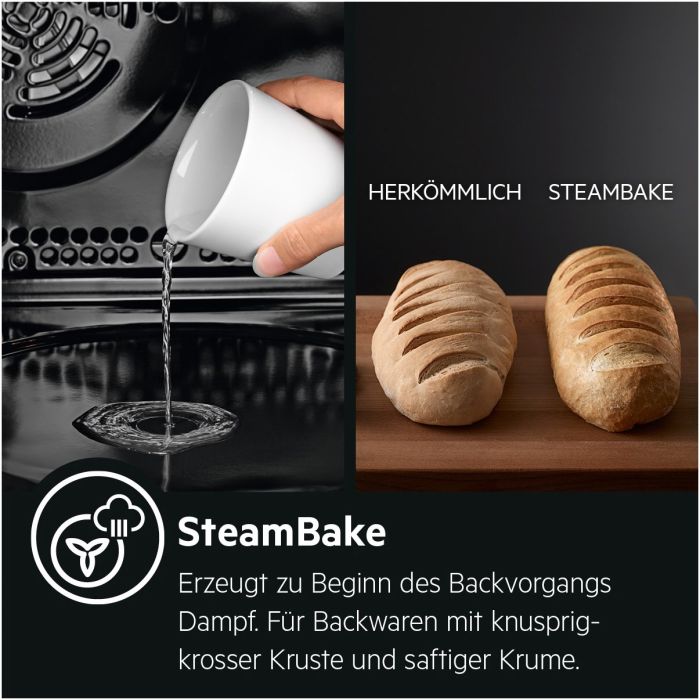 AEG Standherd mit Induktions-Kochfeld CIB6641BBM Edelstahl