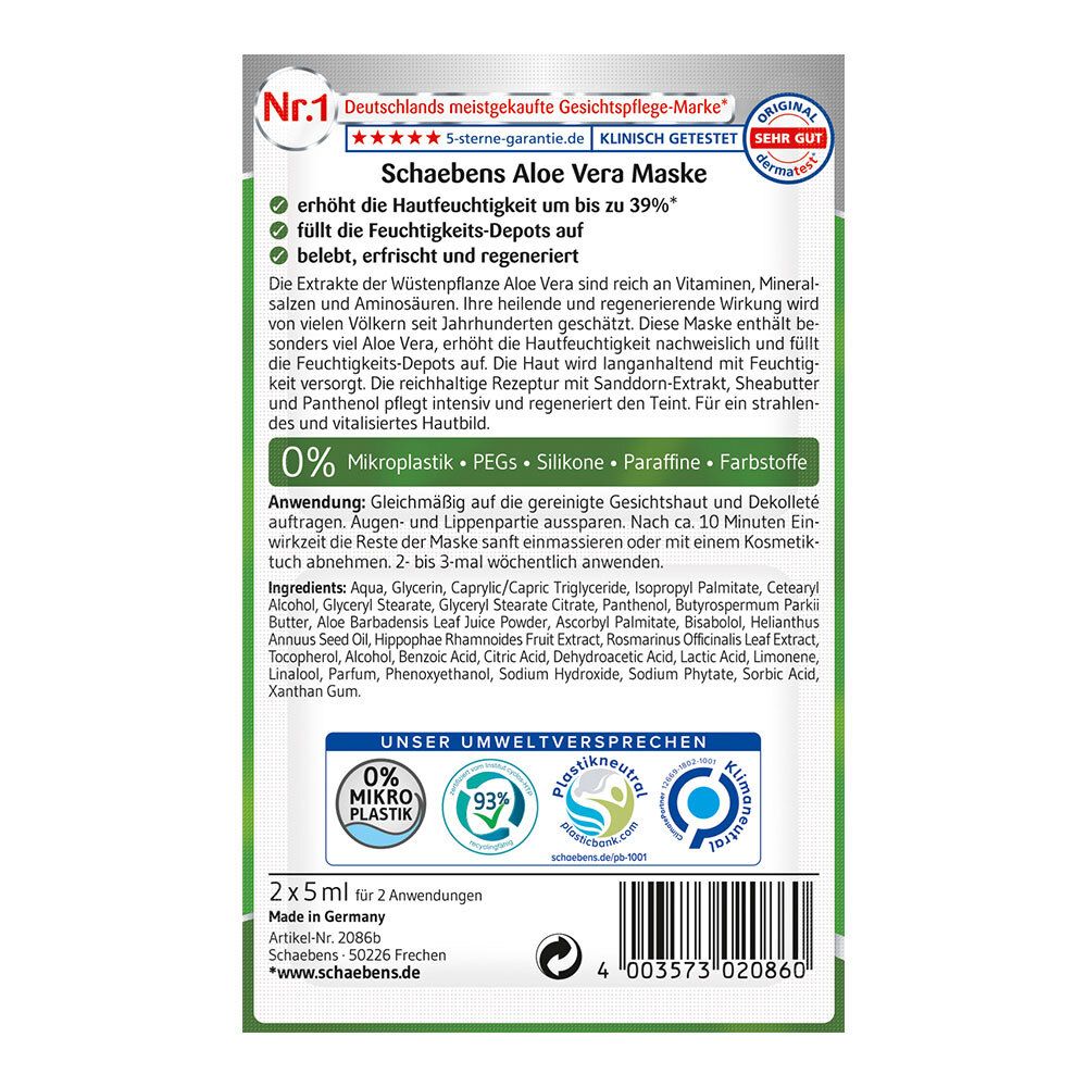 Schaebens Aloe Vera Maske