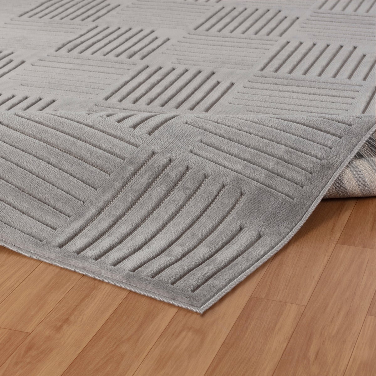 Modern Scandinavisch vloerkleed voor binnen/buiten, grijs, 200x275 cm, MIDORI
