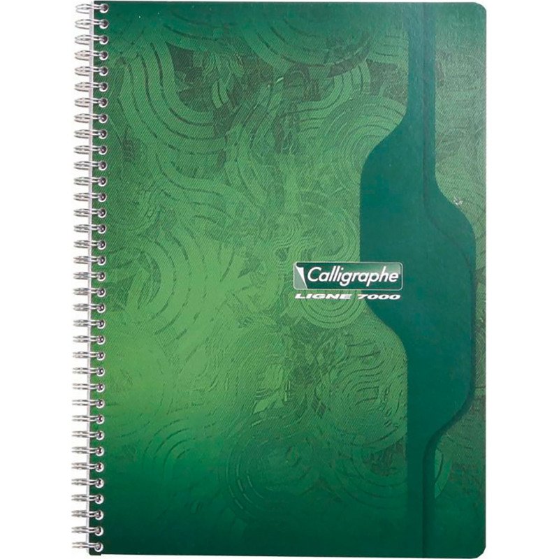 Cahier spirale Calligraphe A4 21 x 29,7 cm petits carreaux 100 pages