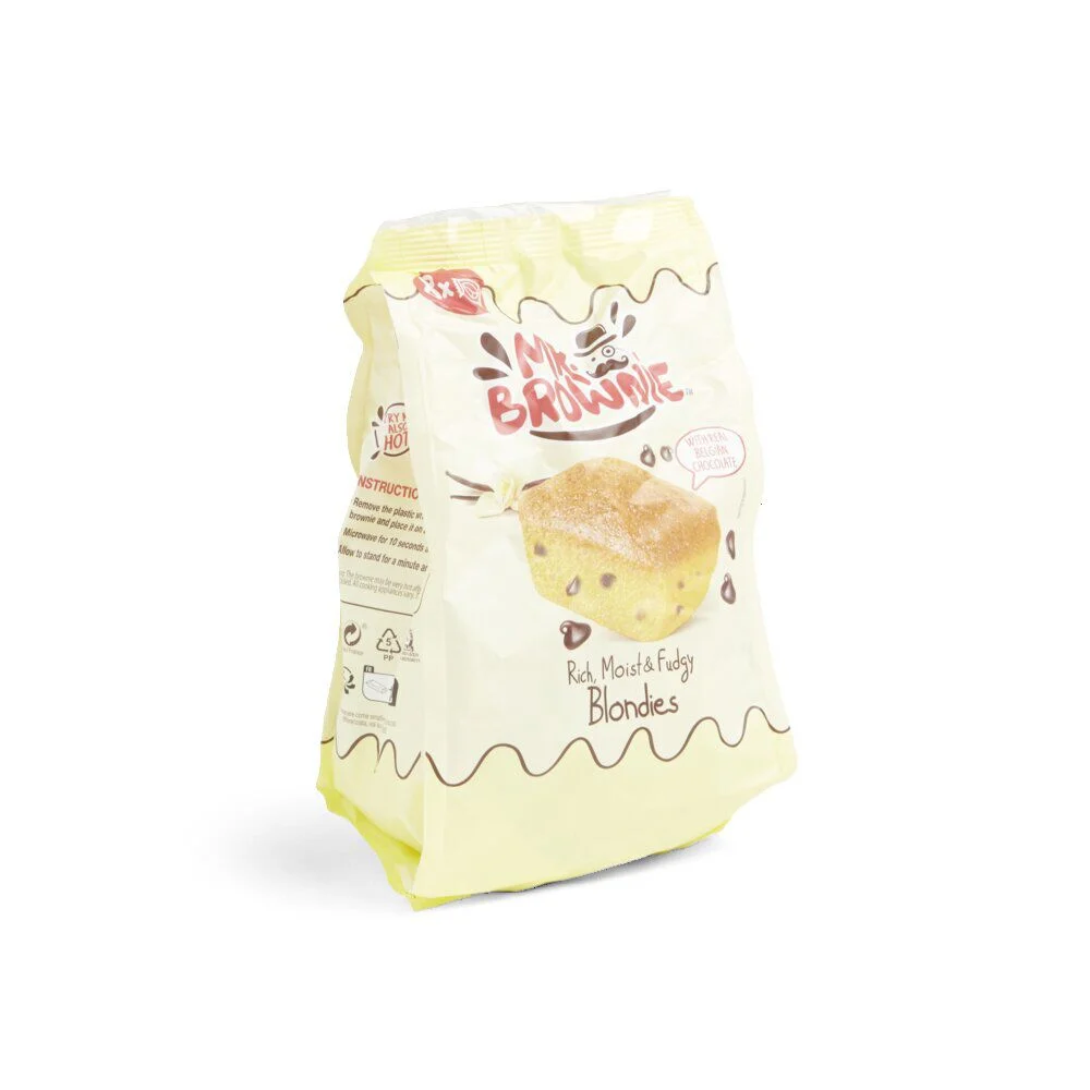 Lot de 8 sachets individuels Mr. Brownie Blondies vanille chocolat 200g