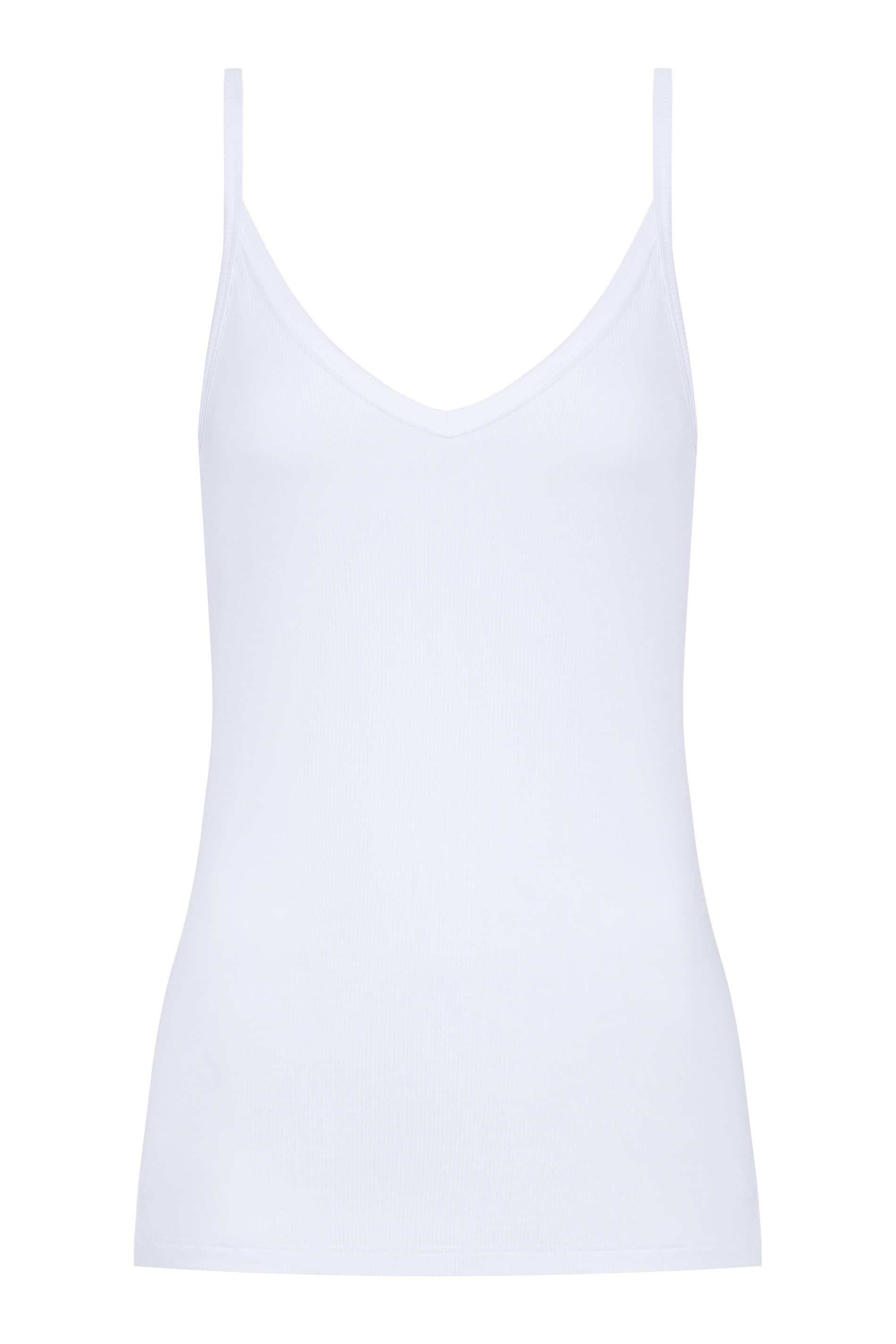 Mey Spaghettitop »Orangic Cotton«, V-Ausschnitt, Baumwollmischung, atmungsaktiv, Feinripp