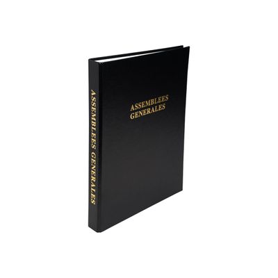 Exacompta - Reliure Délibérations des assemblées générales 4 anneaux