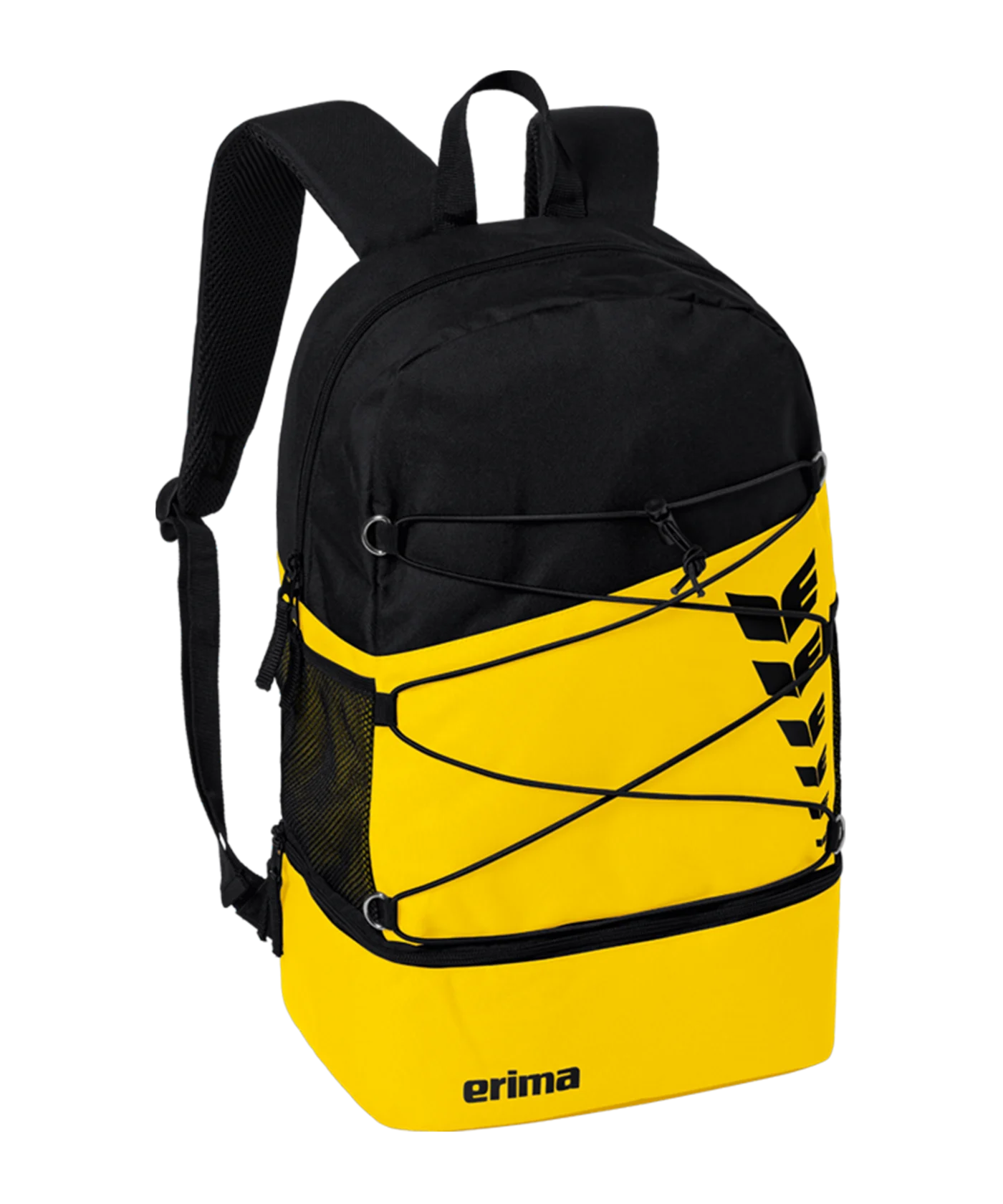Erima Six Wings Rucksack mit Bodenfach Gelb Schwarz