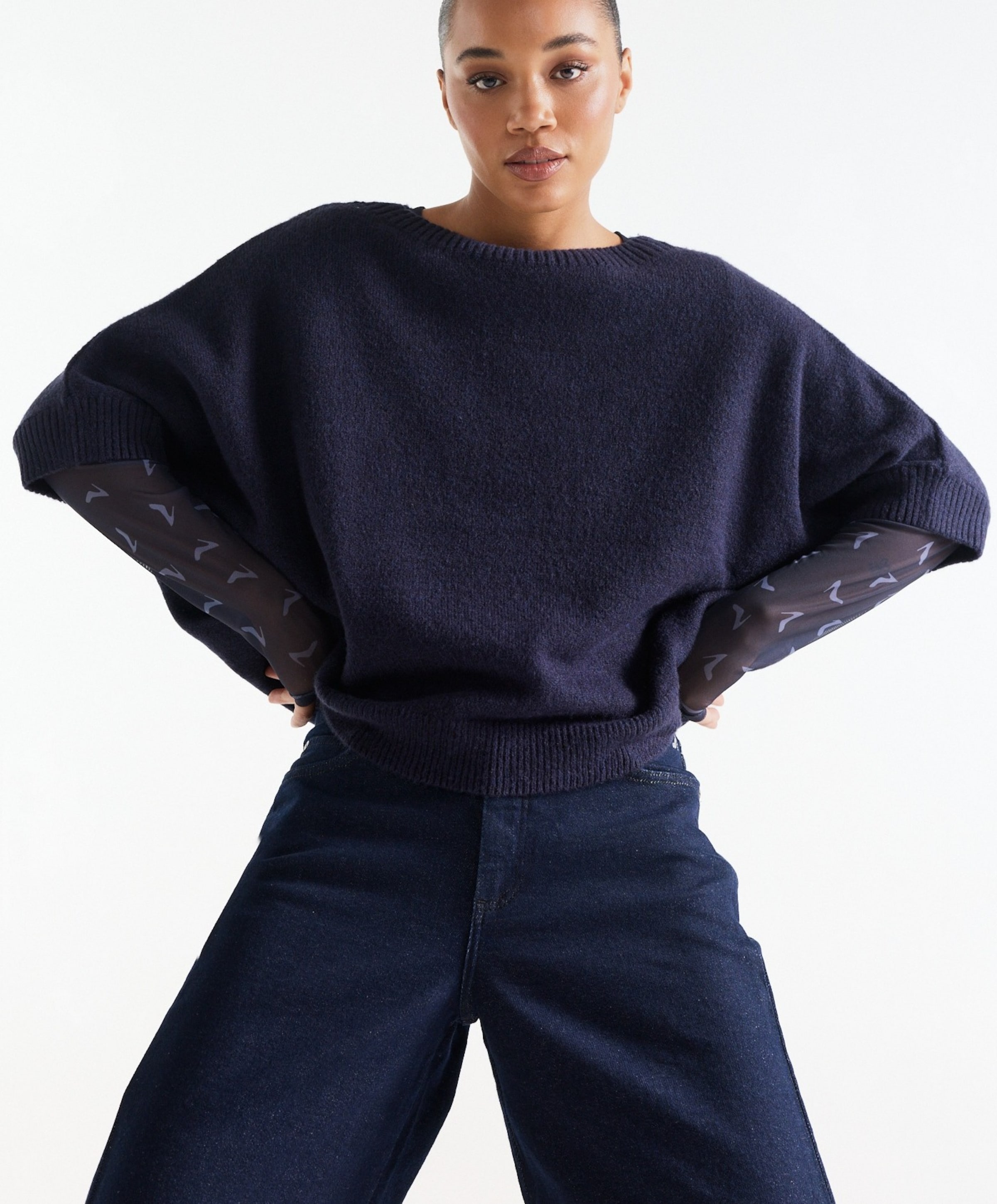 JANSEN Amsterdam Dames trui blauw
