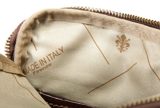 Piké Umhängetasche echt Leder, Made in Italy