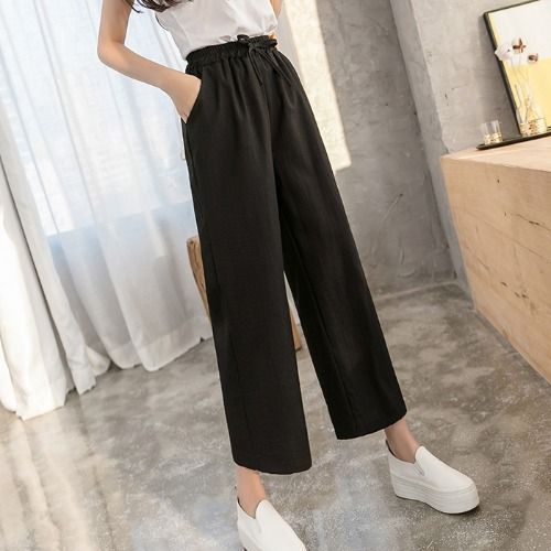 Seoul Crush - Wijde broek met trekkoord
