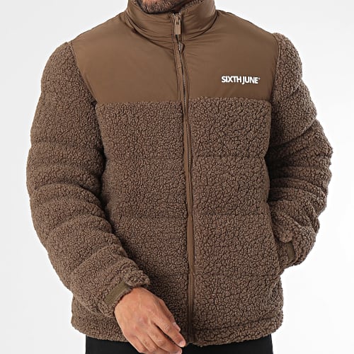 Veste Zippée Fourrure Marron