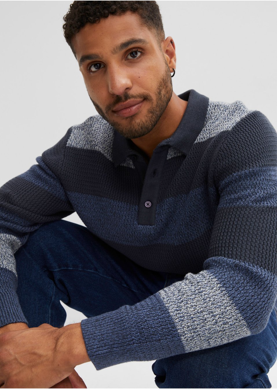 Pull à col polo