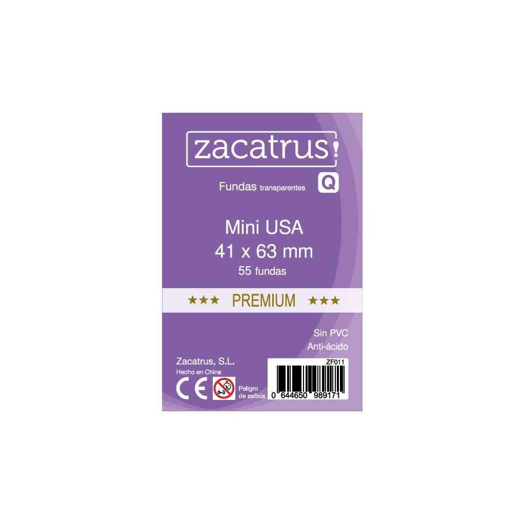 Protège-cartes Zacatrus Mini USA Premium (41 mm X 63 mm)