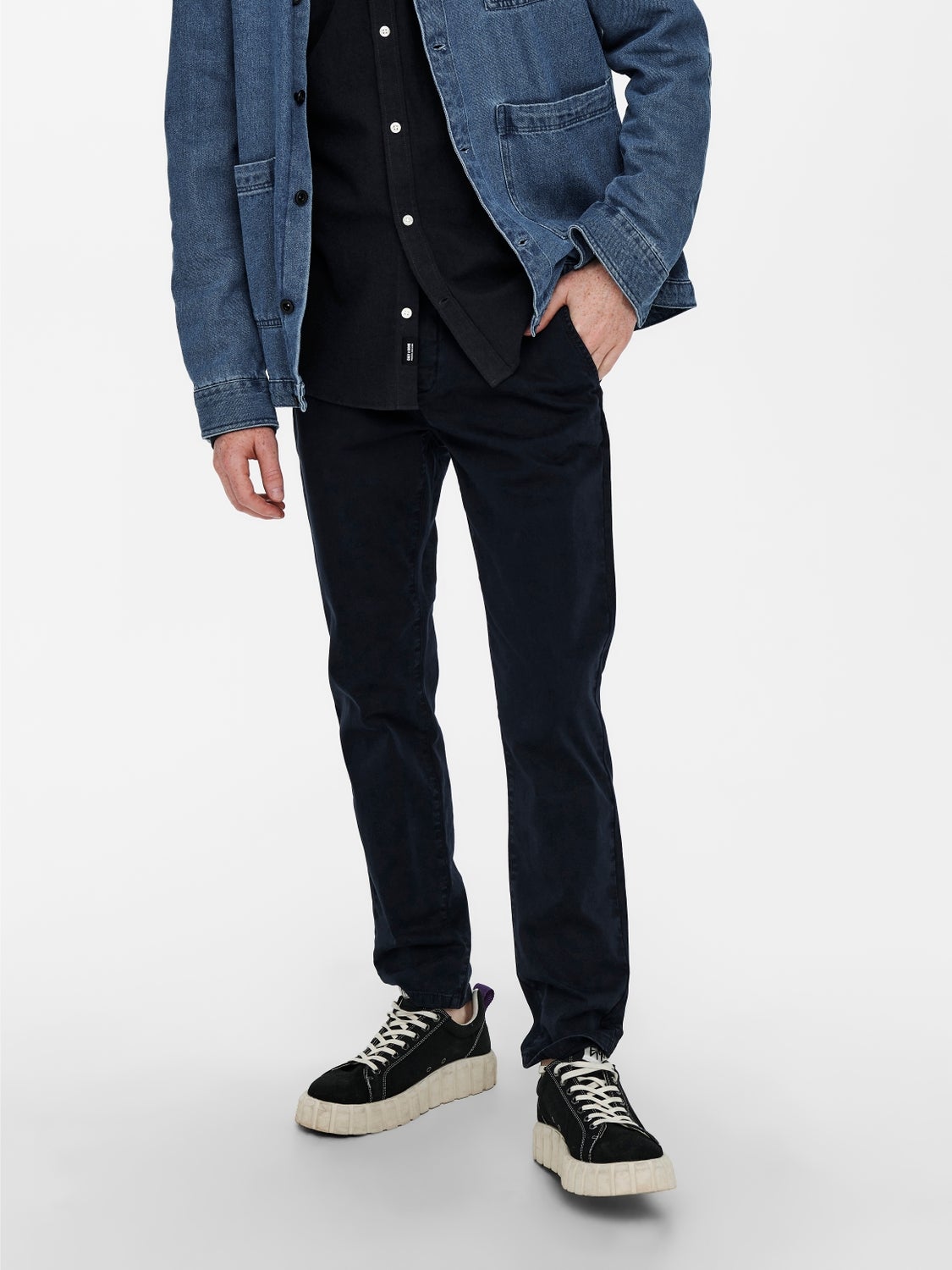 ONSPETE Slim Fit Chino Hose Dark Navy