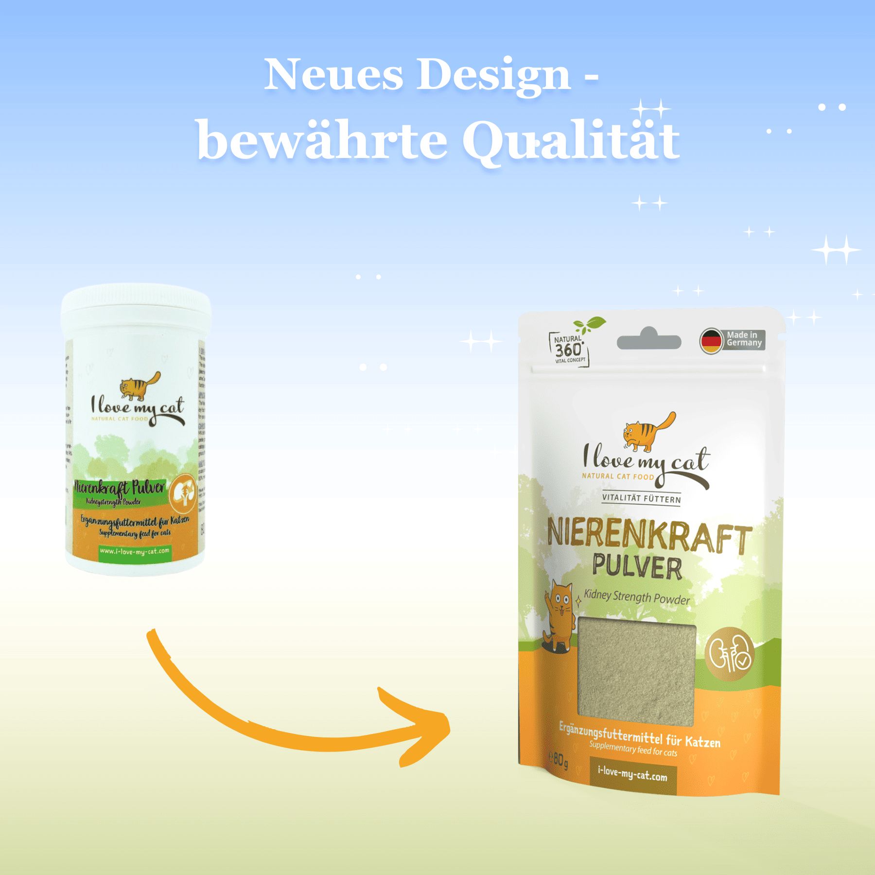 I love my cat Nahrungsergänzung für Katzen - Nierenkraft Pulver