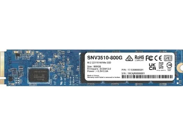 Synology SNV3510-800G - SSD - 800 GB - intern - M.2 22110 - PCIe 3.0 x4 (NVMe)