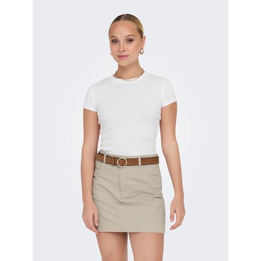 ONLY Elina T-shirt, White, XS