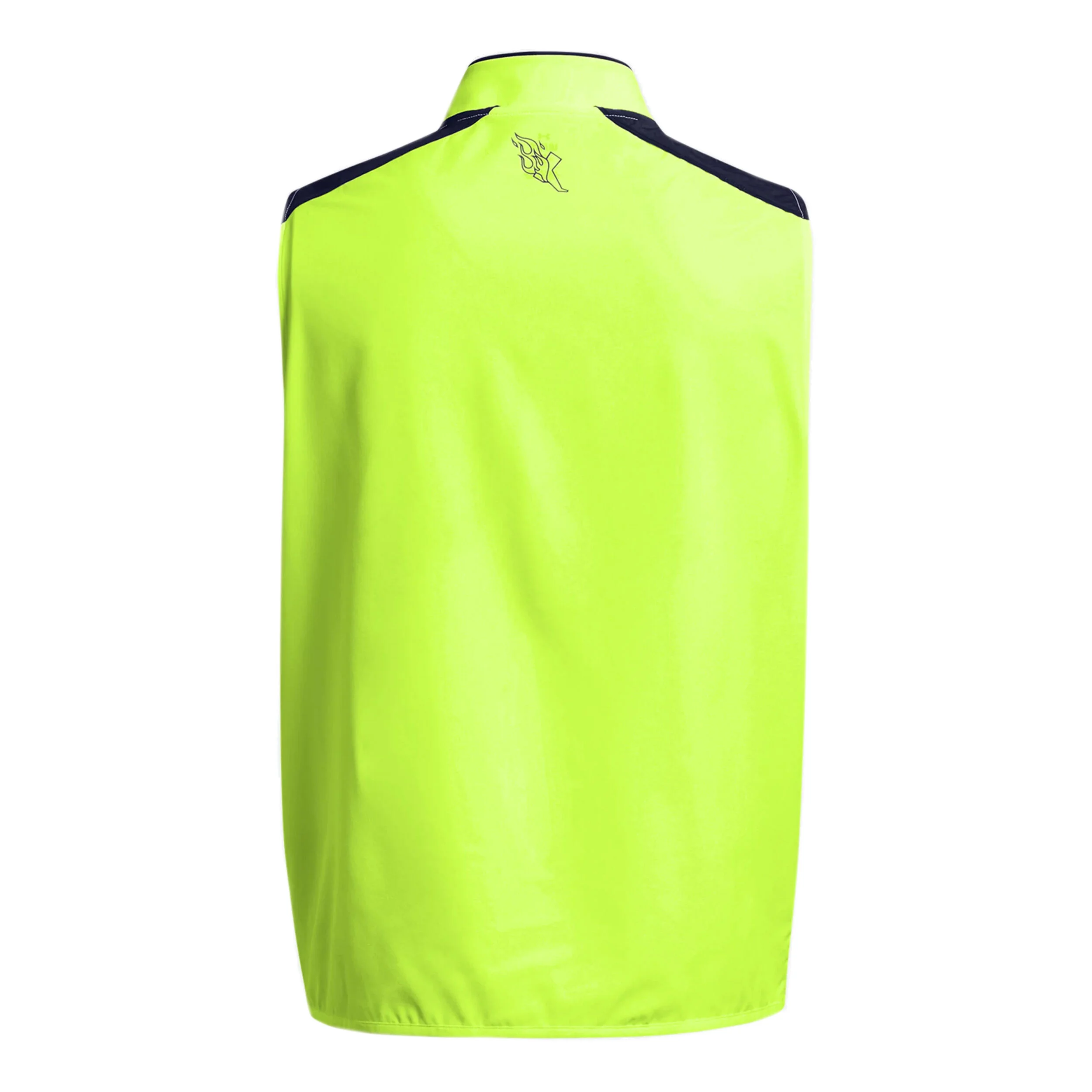Under Armour Run Everywhere Gilets De Course Hommes - Jaunes Fluo , Bleu Foncé