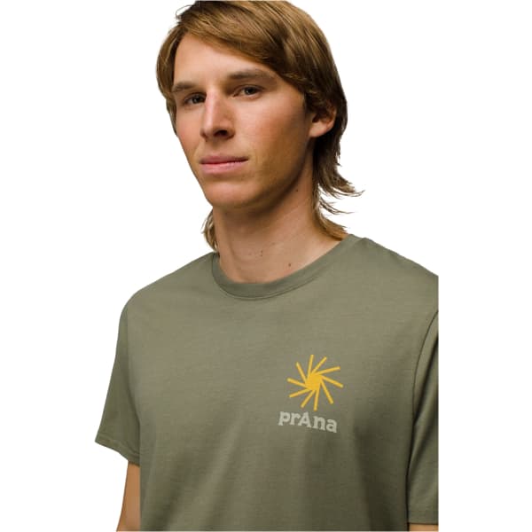 T-shirt PRANA EVERYDAY SLOGAN SS TEE M RYE GREEN