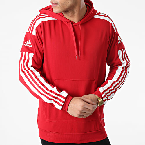 Sweat Capuche A Bandes SQ21 GP6435 Rouge