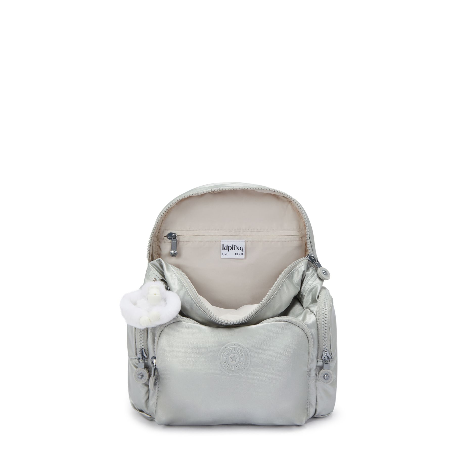 CITY ZIP MINI Mini sac à dos avec bretelles ajustables - New Bright Metallic