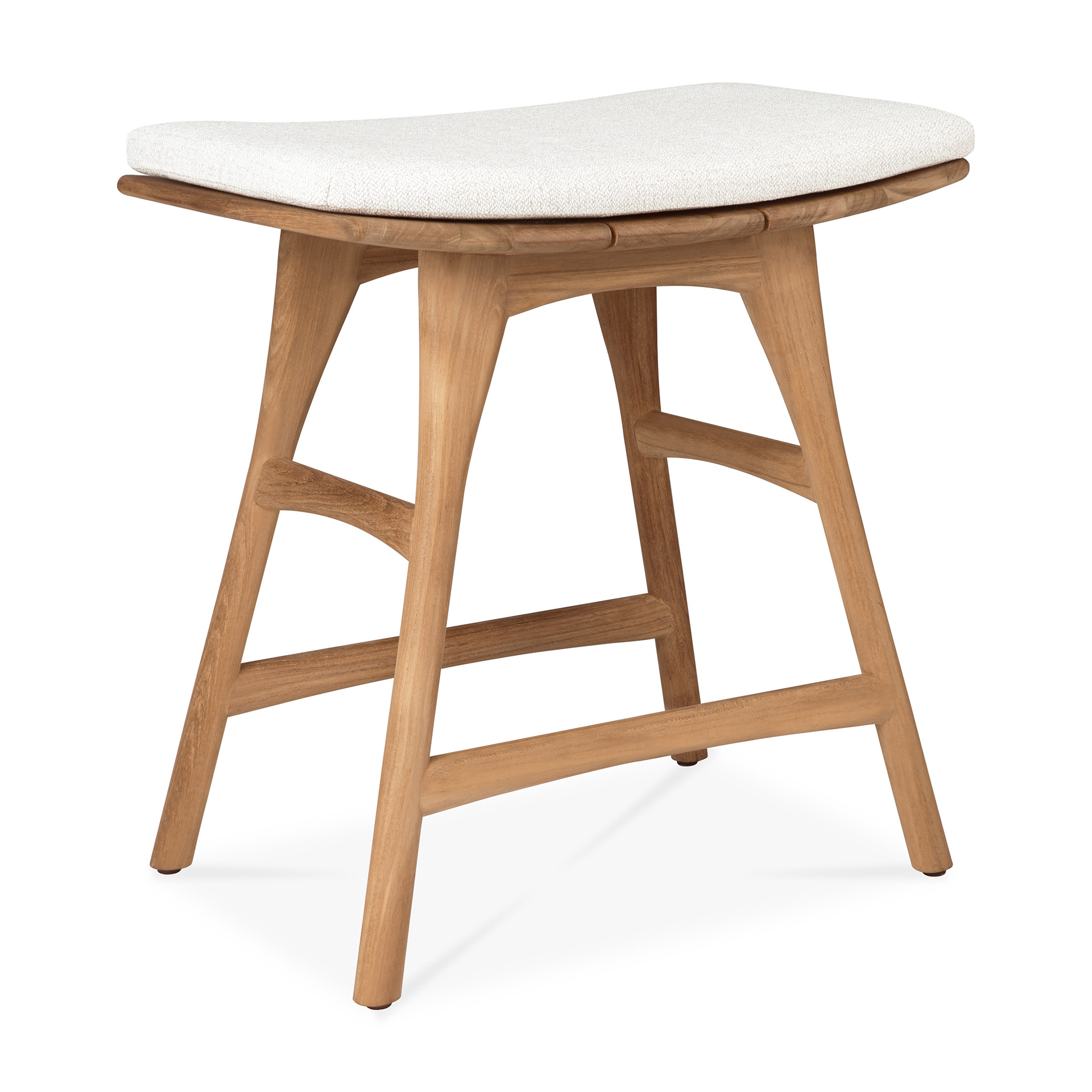 Teak Osso tuinkruk 45 - met off white kussen