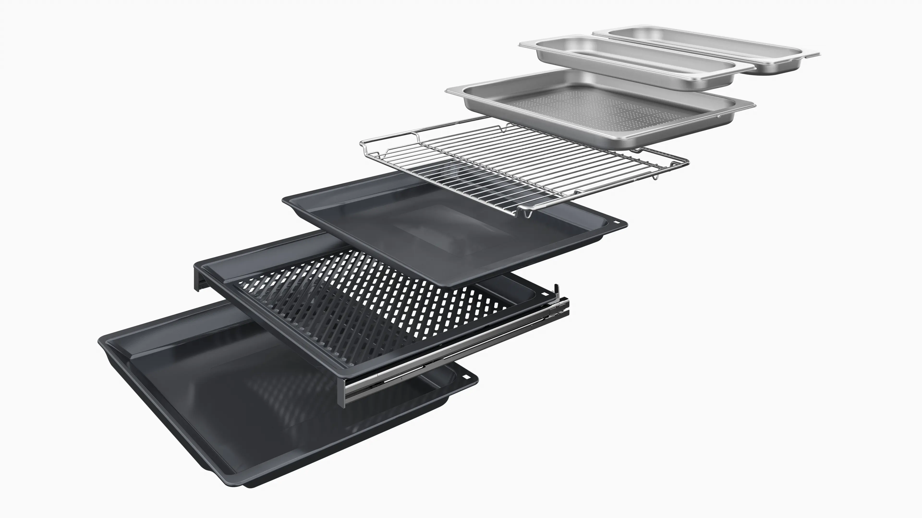 Serie 8 Bakoven met volwaardige stoom 60 x 60 cm Zwart