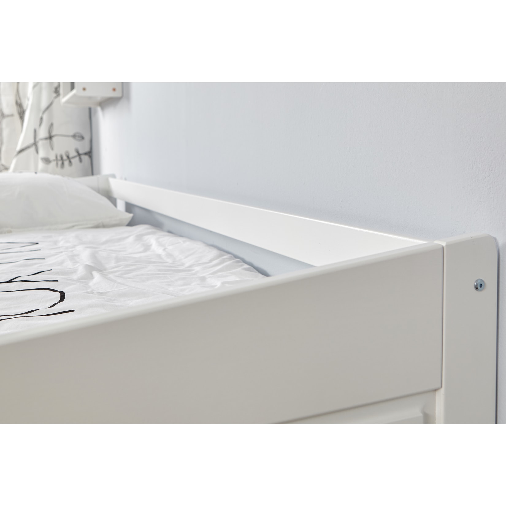 TiCAA Sofabett Micki 90x200 Buche Weiß