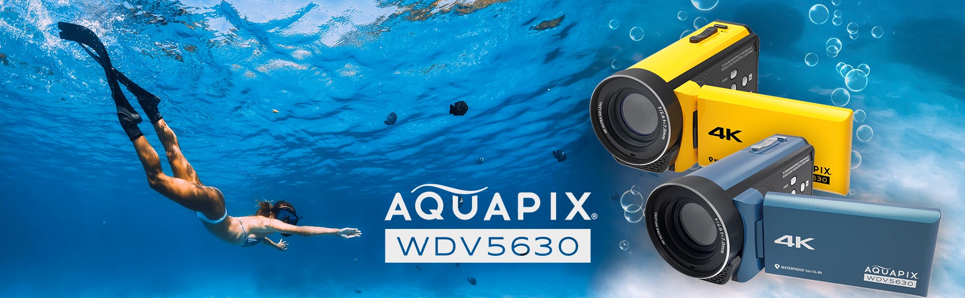 Aquapix WDV5630 Unterwasser DV-Camcorder Grau / Blau