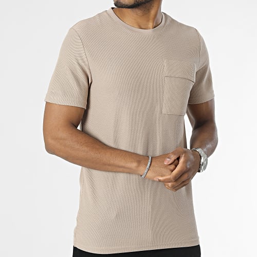 Tee Shirt Poche Marron
