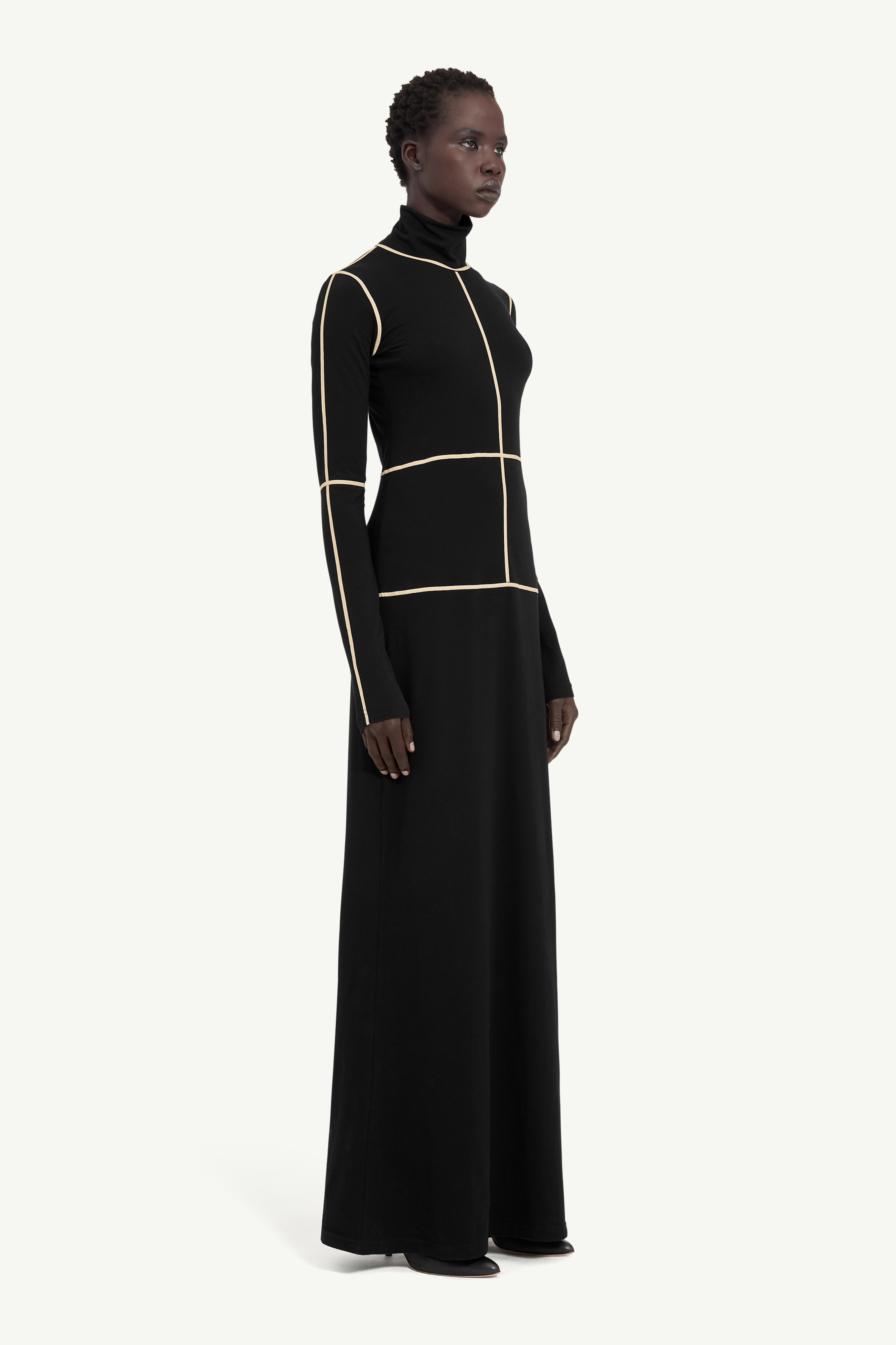 Robe longue en mélange de coton pour femme | MM6