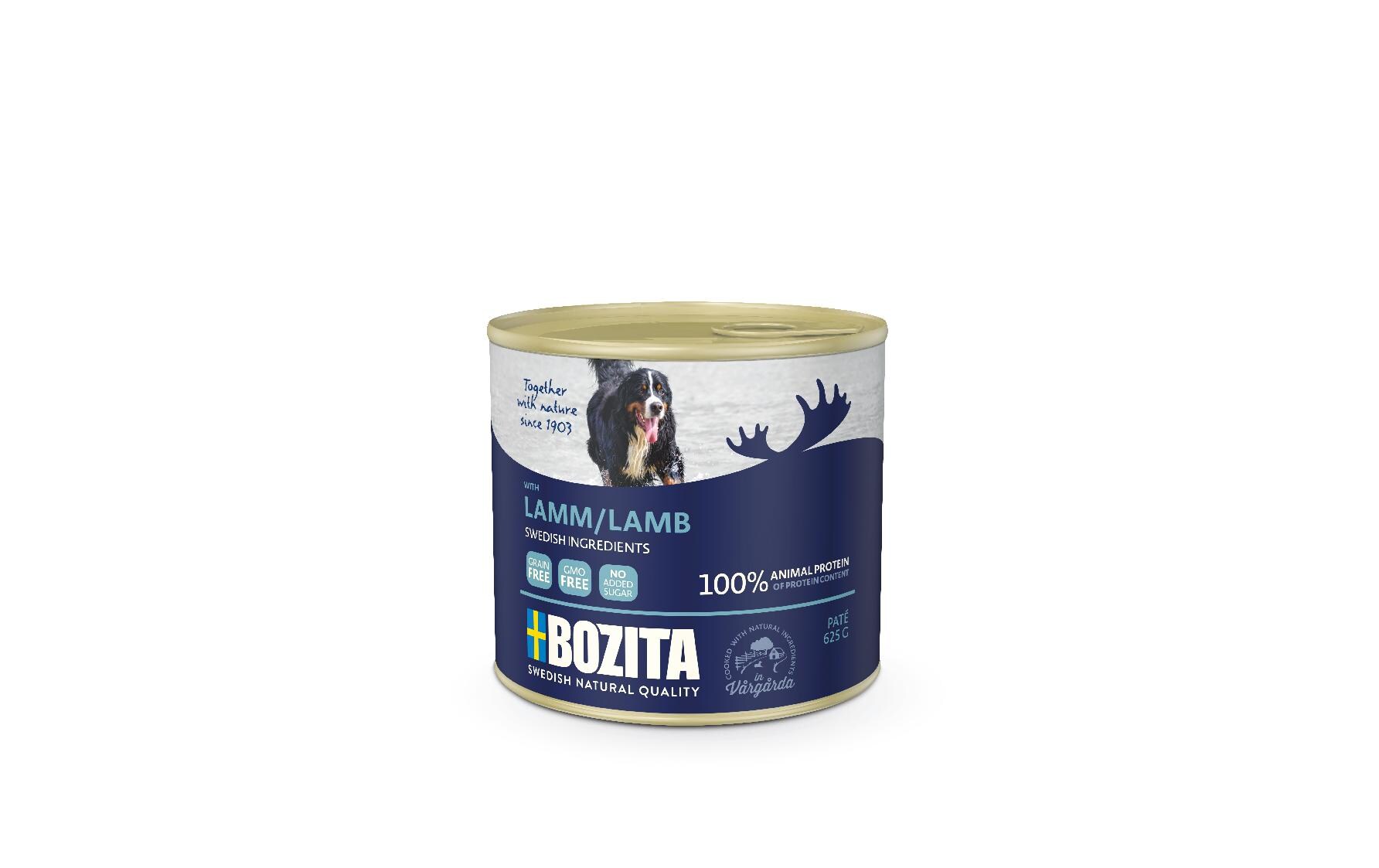 Nassfutter Paté mit Lamm, 12 x 625 g KitAlleinfuttermittel für ausgewachsene Hunde