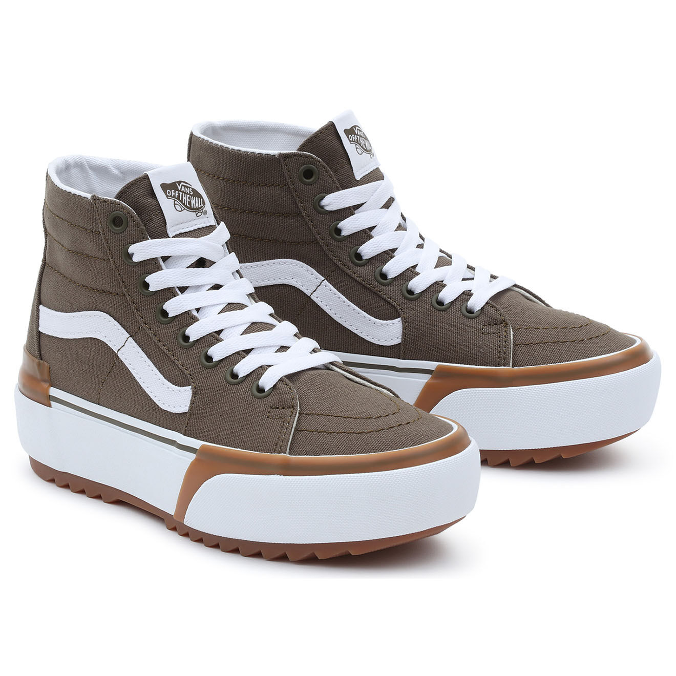 Vans Baskets SK8-Hi Tapered Stacked olive foncé