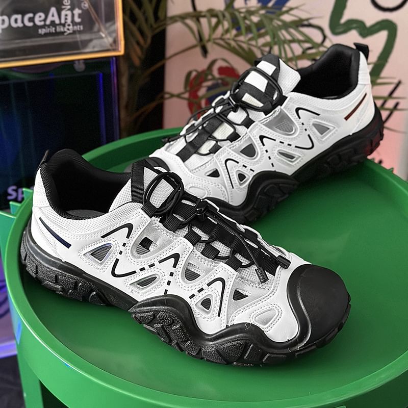 Tanzanite - Cutout Platform Sneakers