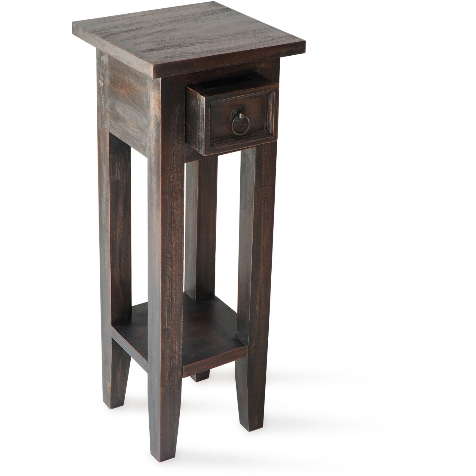 Beistelltisch PADEA - braun - 67 cm hoch