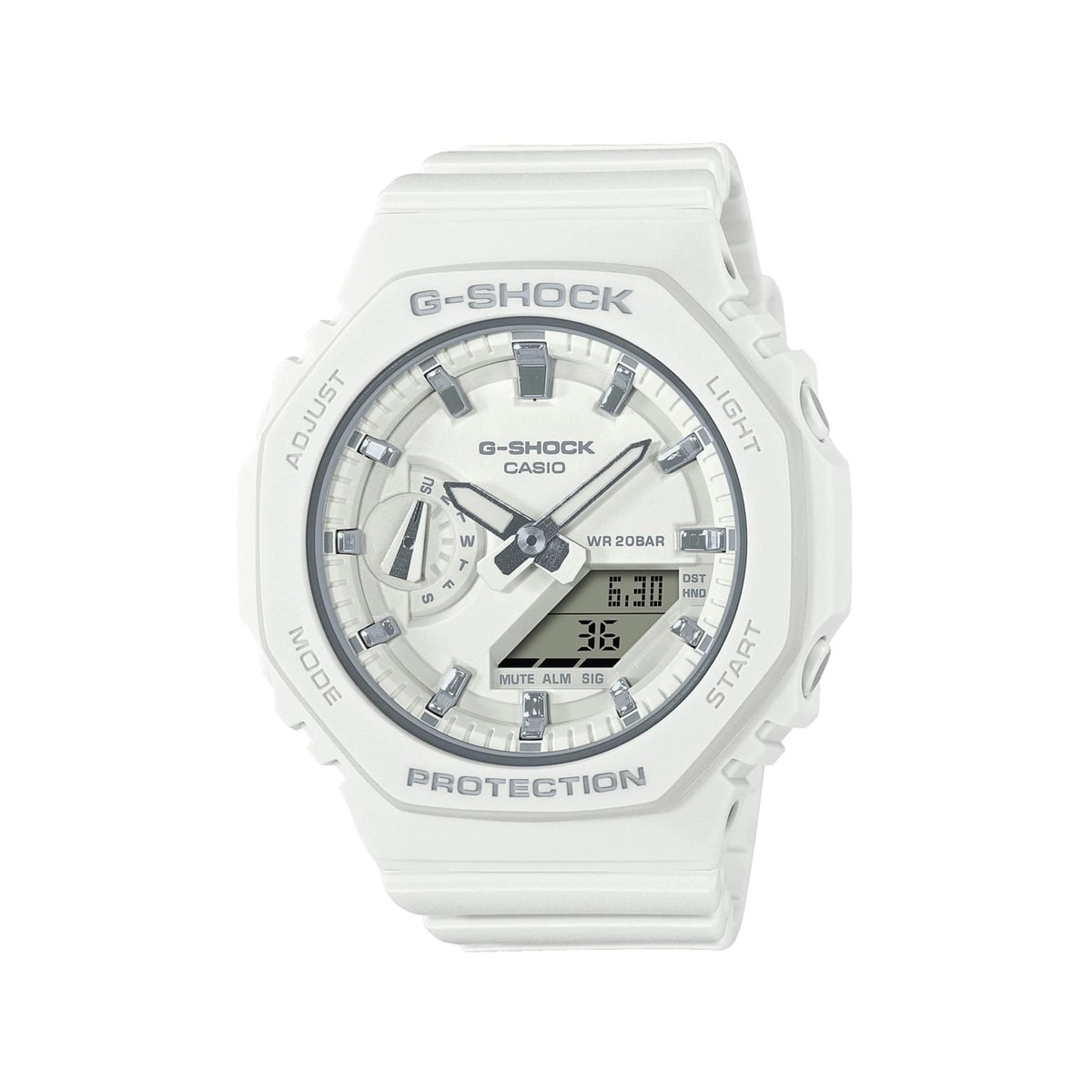 Montre G-SHOCK femme bracelet résine blanche