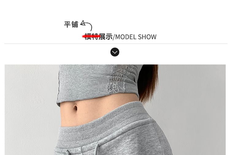 Shira - Sweatshorts met trekkoordtaille