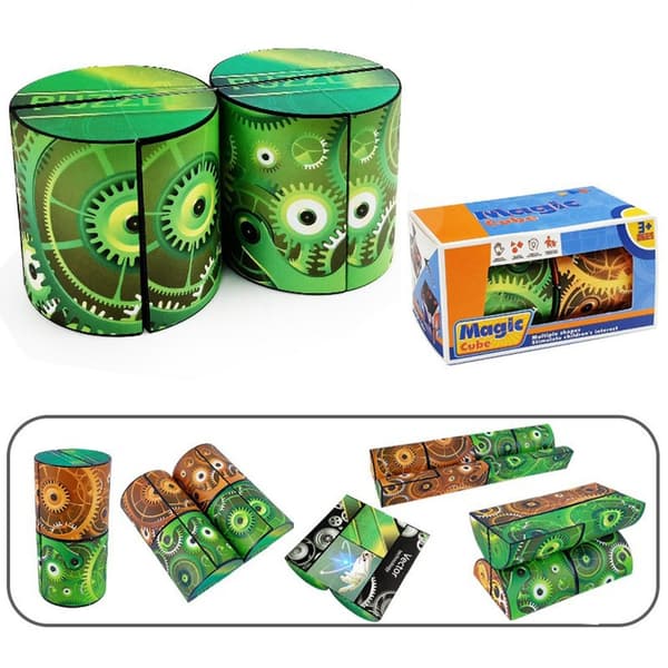 Fidget 3D Magic Cube transformerbart puslespill - mekanisk