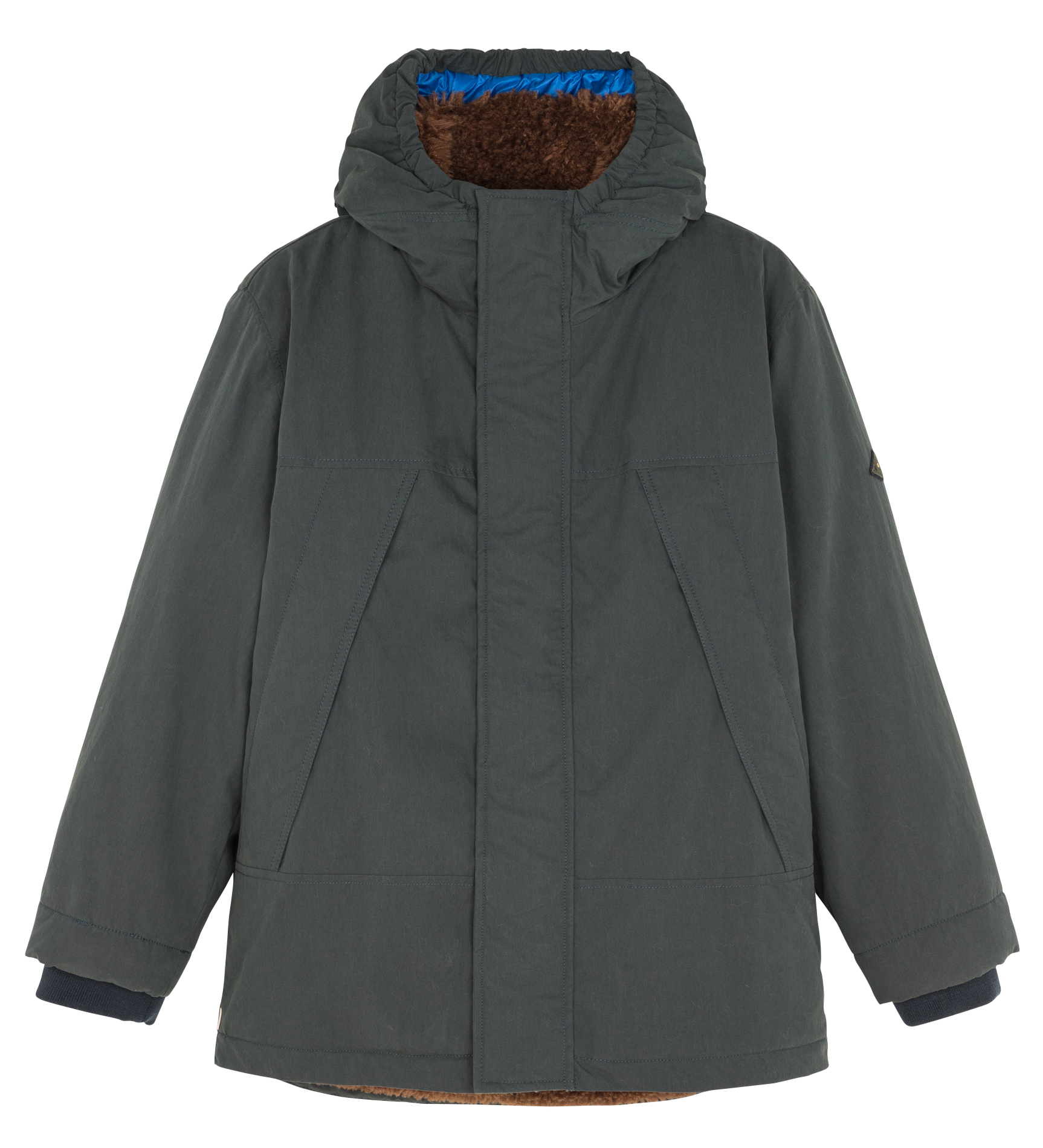 HAMIL - Parka à capuche en coton mélangé | Marron