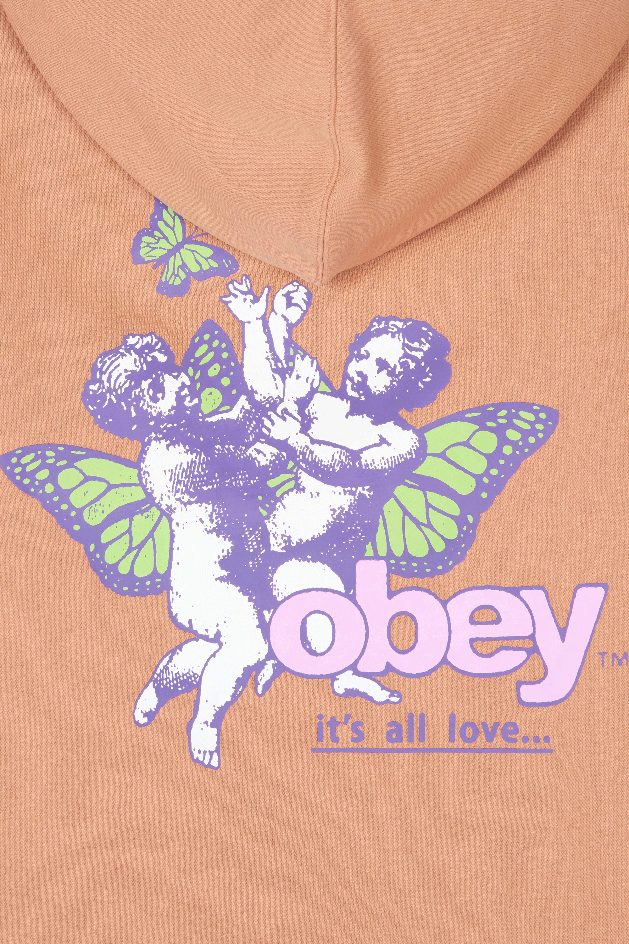 OBEY Sweat ITâ??S A OVE HD Marron