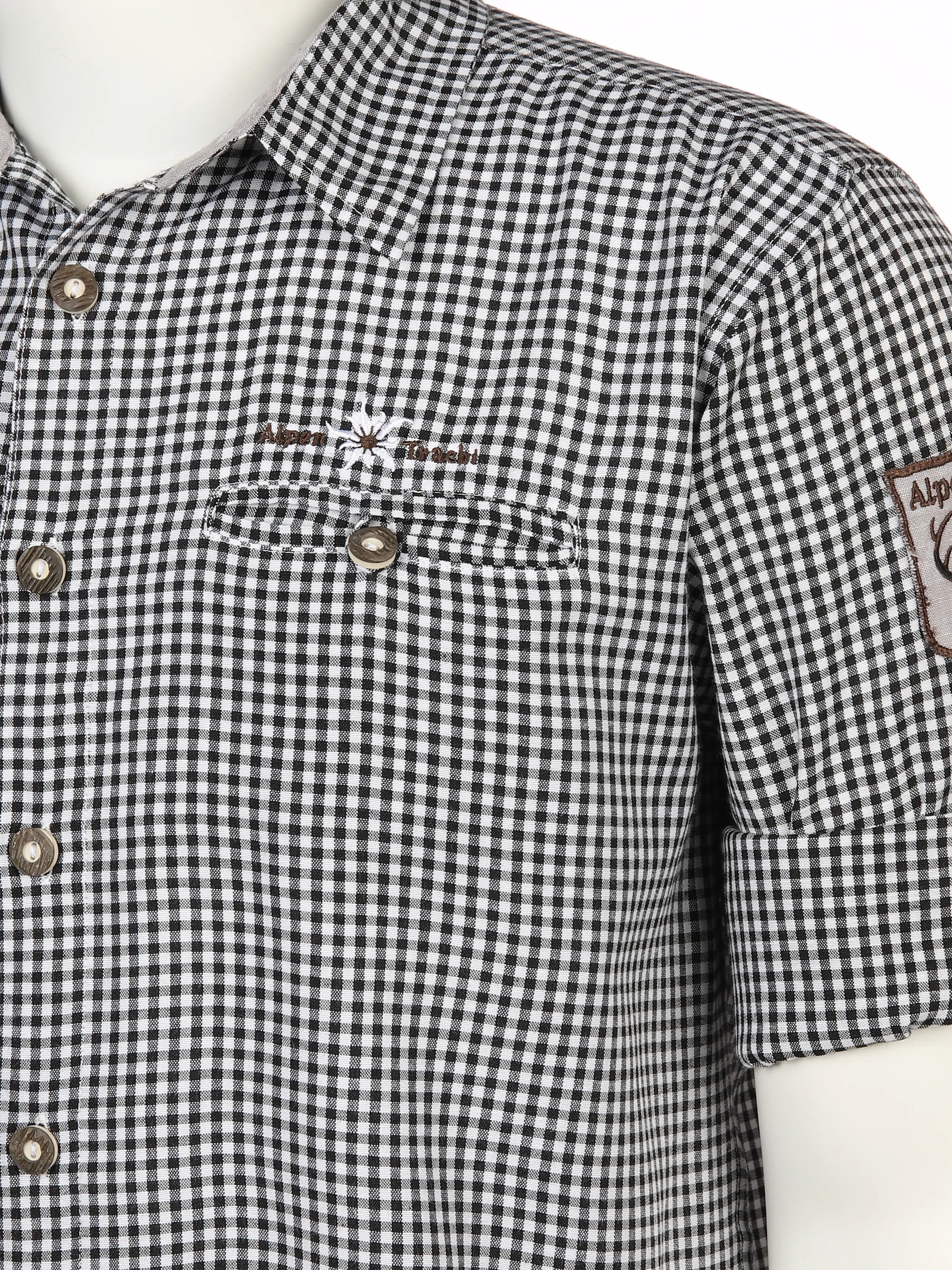 Herren Trachtenhemd im Karo-Look