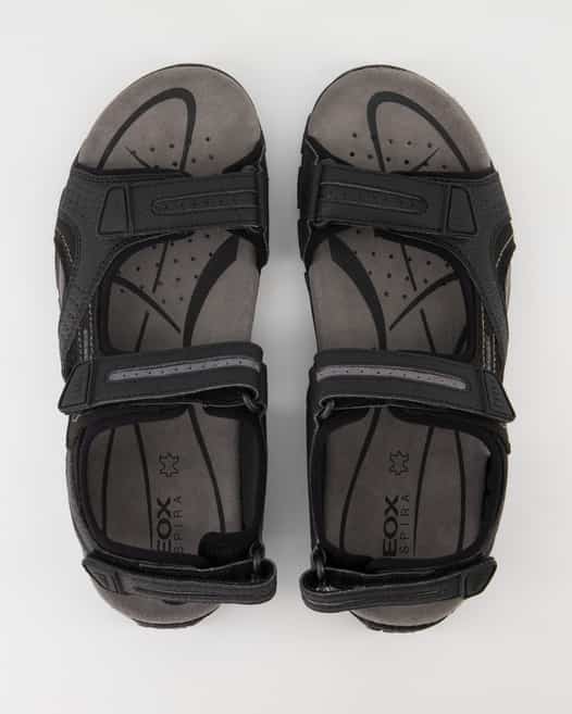 Geox S.STRADA D - DBK GBK SUEDE Sandalen in Schwarz