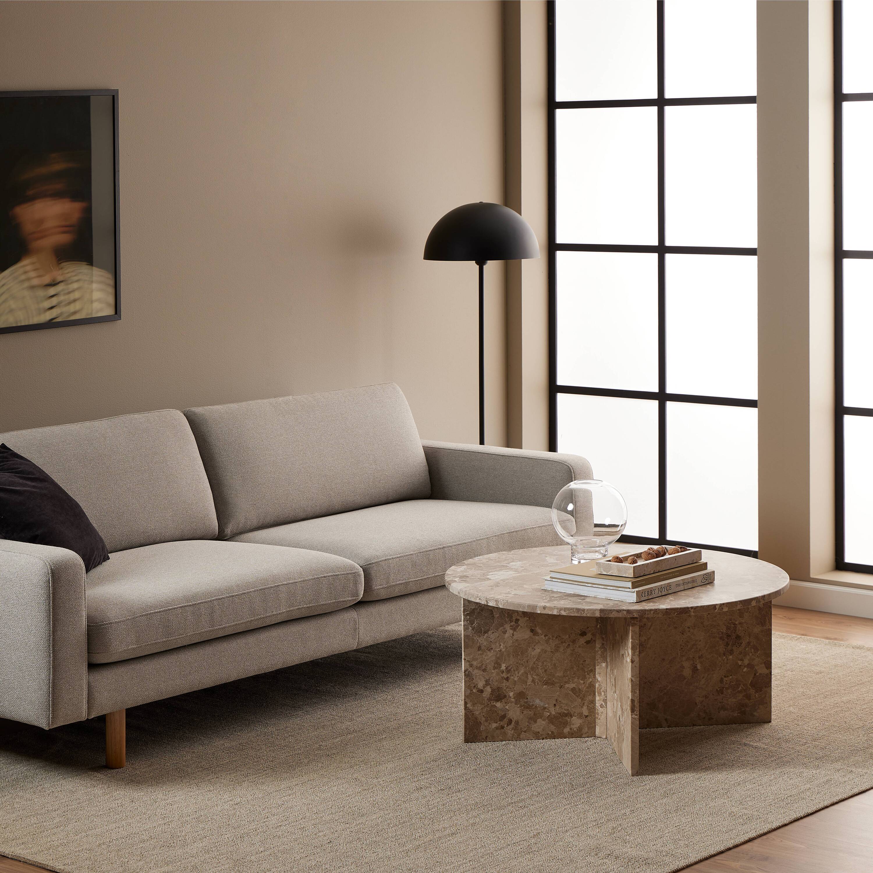 by fonQ Stone Salontafel - Rond - Bruin