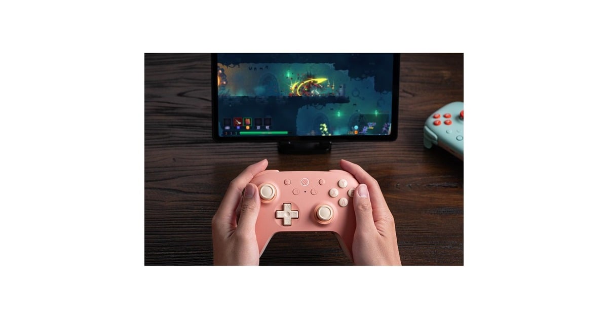 8BitDoUltimate 2C Wireless gamepad  (Perzik/lichtgeel)