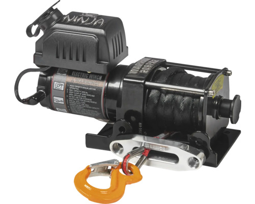 Warrior NINJA 2000LB A / 907 kg 12V elektrische lier met synthetisch touw